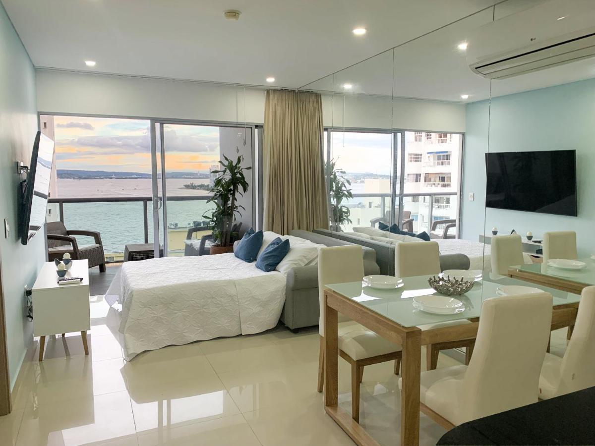 Апартаменты Oceanview Escape Pool, Jacuzzi & Gym In Bocagrande Картахена Экстерьер фото