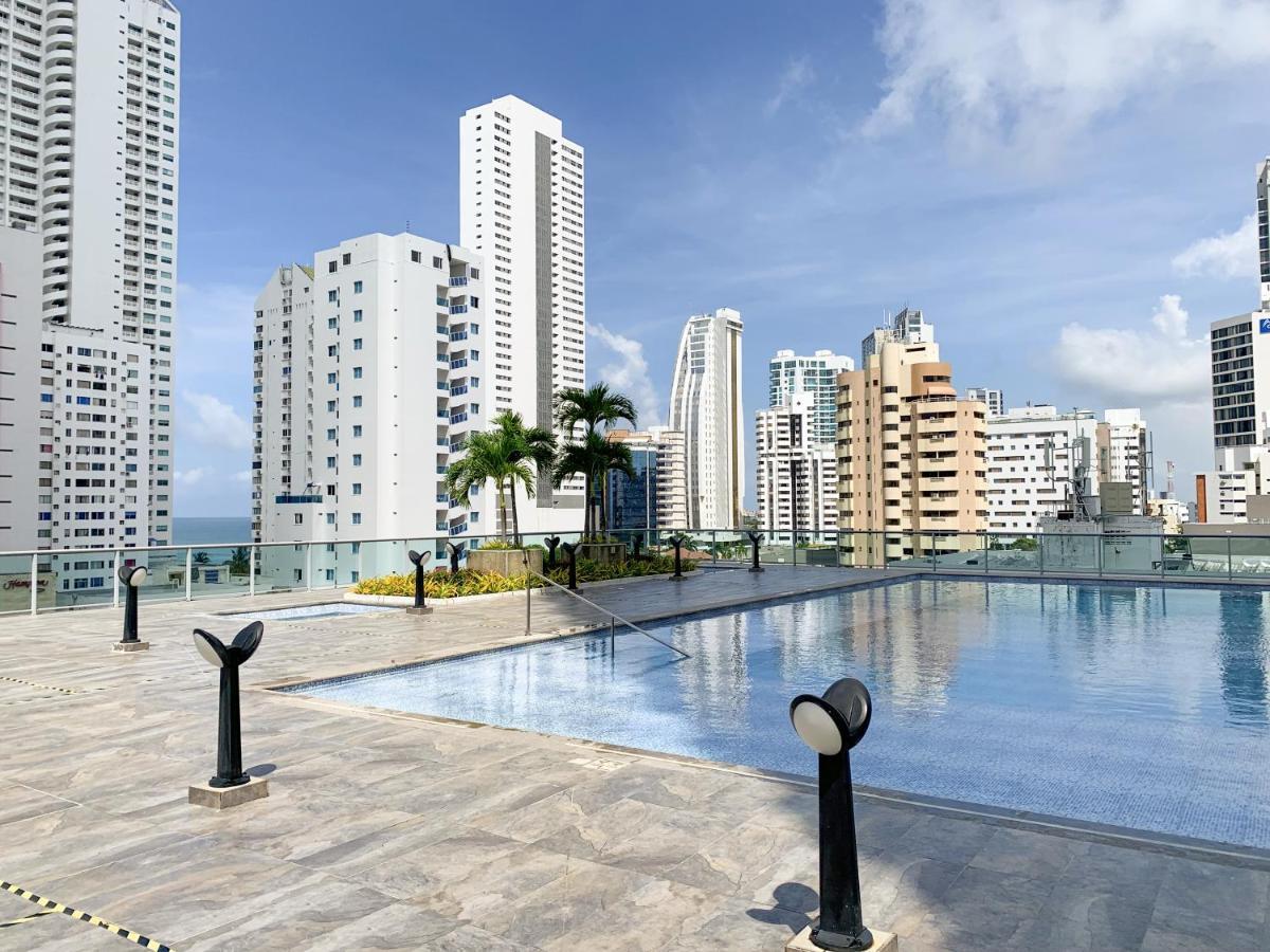 Апартаменты Oceanview Escape Pool, Jacuzzi & Gym In Bocagrande Картахена Экстерьер фото